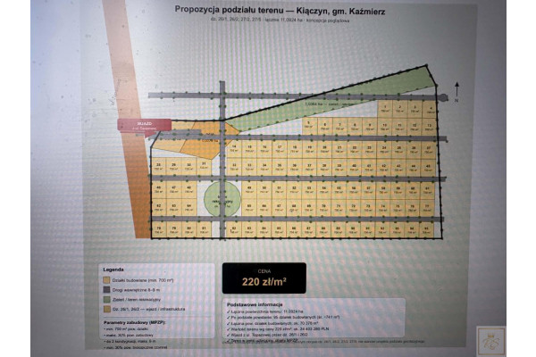 wielkopolskie, szamotulski, Kaźmierz, Kiączyn, KIĄCZYN grunt dla dużego dewelopera - 11 ha  z MPZP