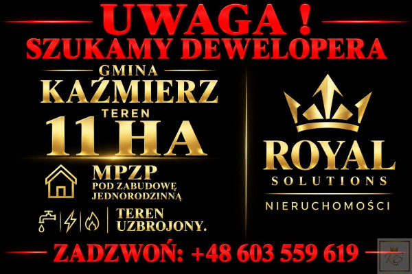 wielkopolskie, szamotulski, Kaźmierz, Kiączyn, KIĄCZYN grunt dla dużego dewelopera - 11 ha  z MPZP
