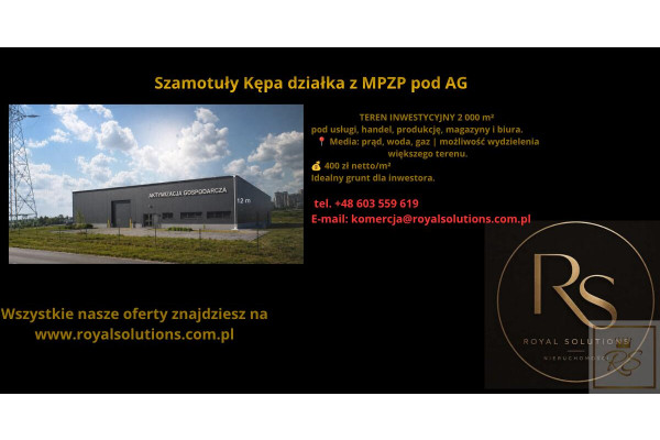 szamotulski, Szamotuły, Kępa, Szamotuły działka pod market
